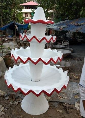 Decorative cement fountain